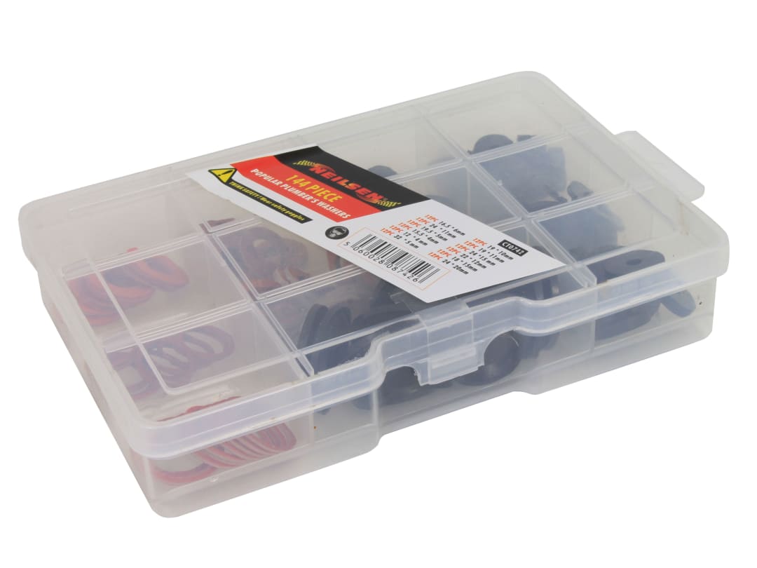 Arctic Hayes Popular Plumbers Washer Kit 144 Piece 557000