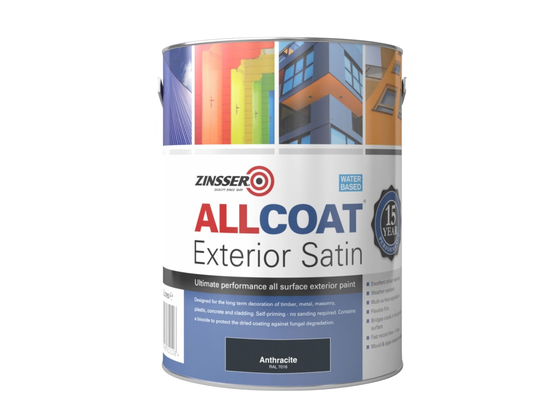 Zinsser AllCoat® Exterior Anthracite 1 litre ZN7200274D1