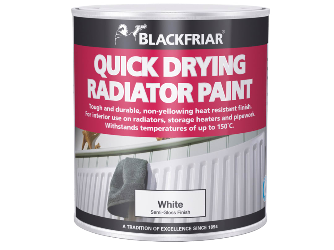 Blackfriar Quick Dry Radiator Paint White 500ml BF0620001E1