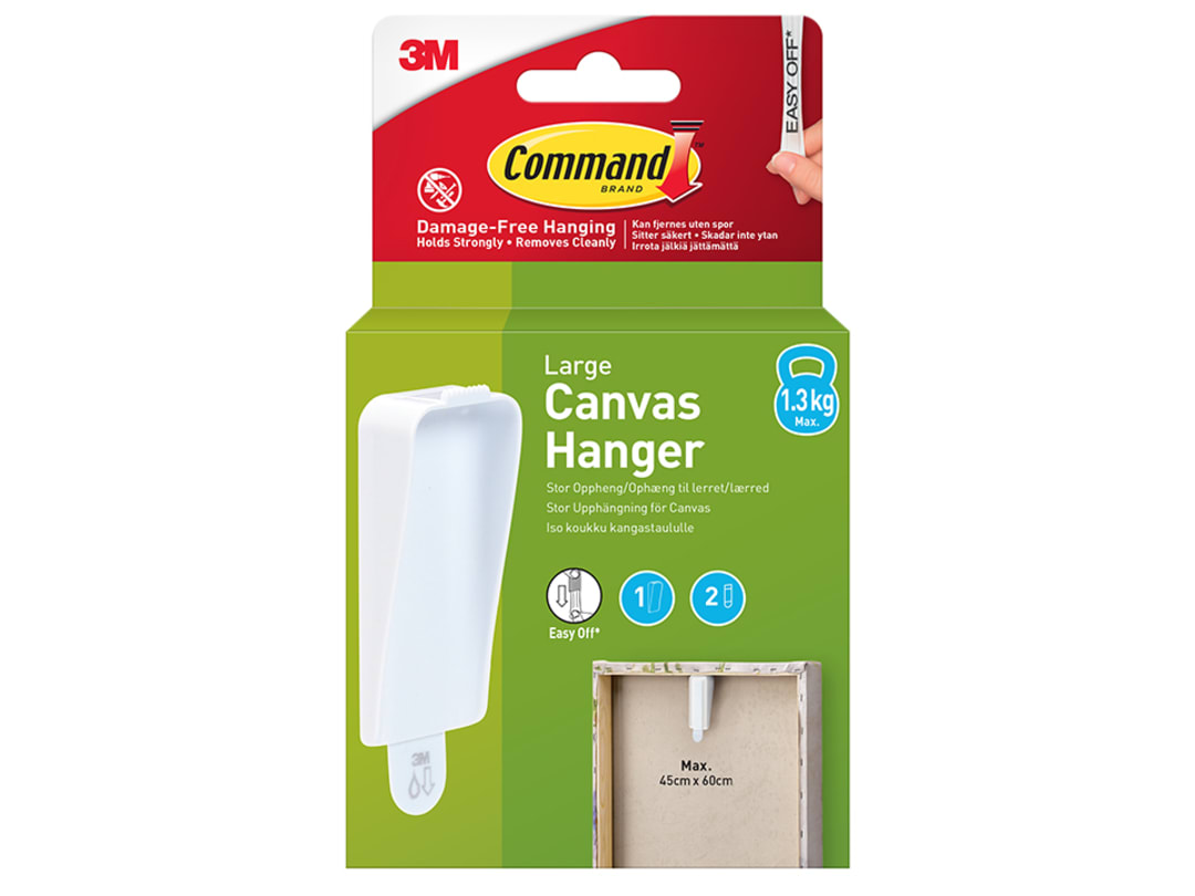 Command™ Canvas Hanger Large 1 Hook 2 String 7100337165 7100337165