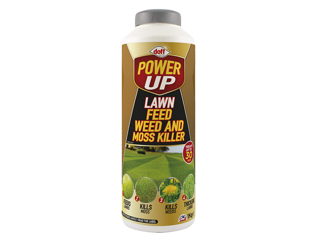DOFF Powerup Complete Lawn Feed/Weed/Moss Killer 1kg F-LM-A00-DPU F-LM-A00-DPU
