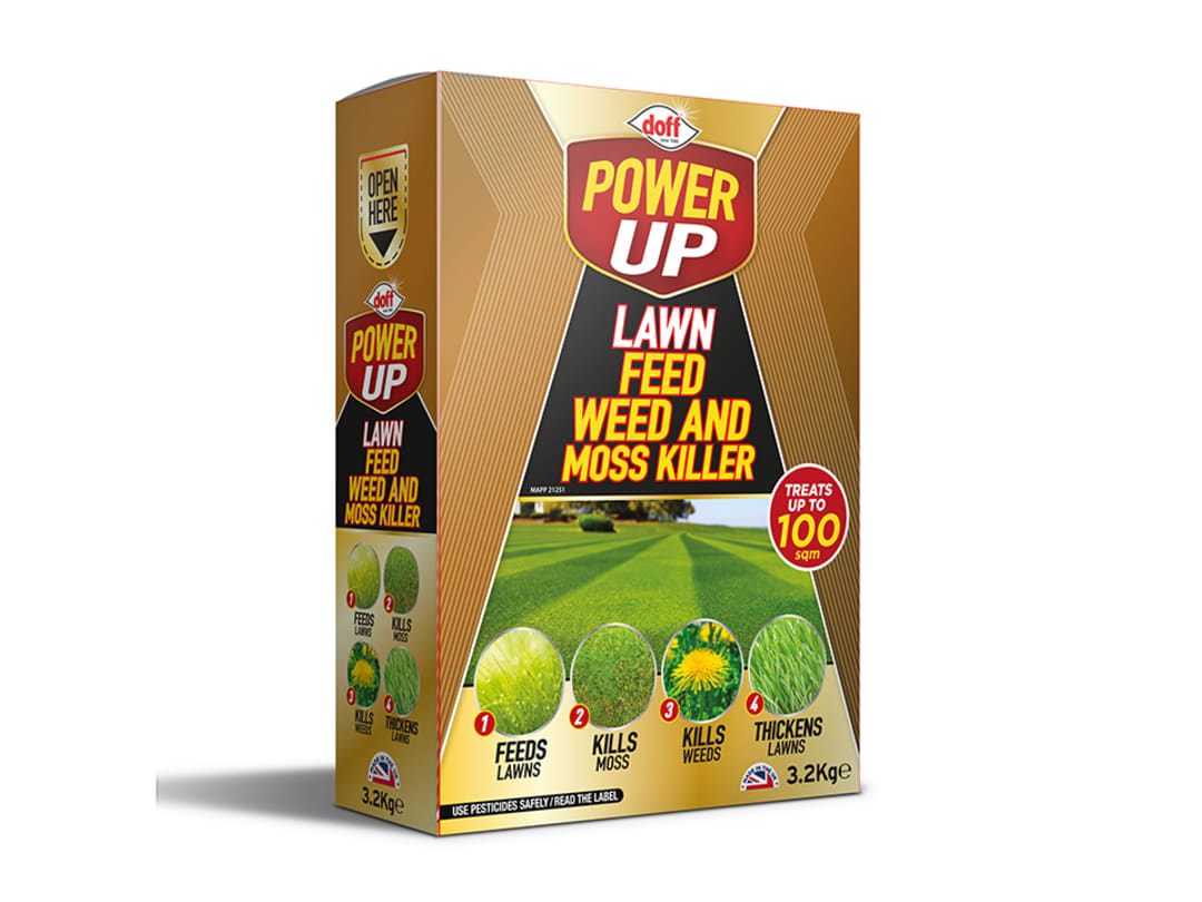 DOFF Powerup Complete Lawn Feed/Weed/Moss Killer 3.2kg F-LM-C20-DPU F-LM-C20-DPU
