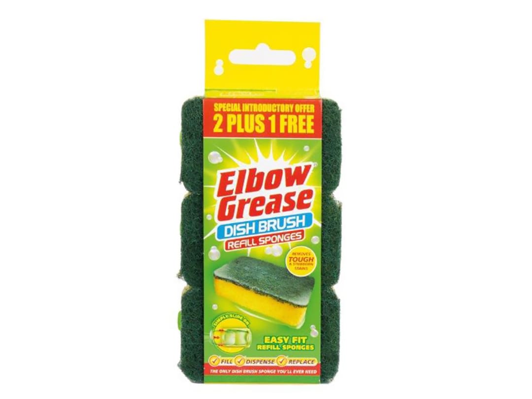Elbow Elbow Grease Dish Brush Refill x 3 EG124 EG124