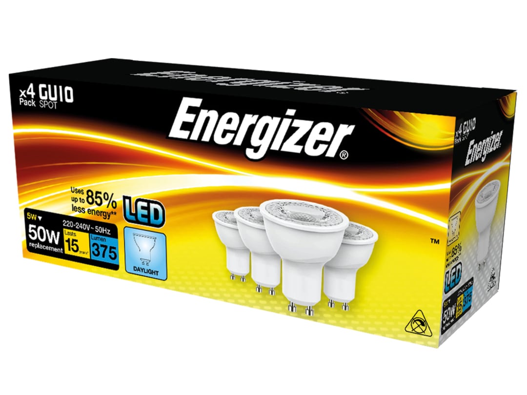 Energizer® Energizer LED GU10 375 Lumens Daylight x 4 S14426 S14426