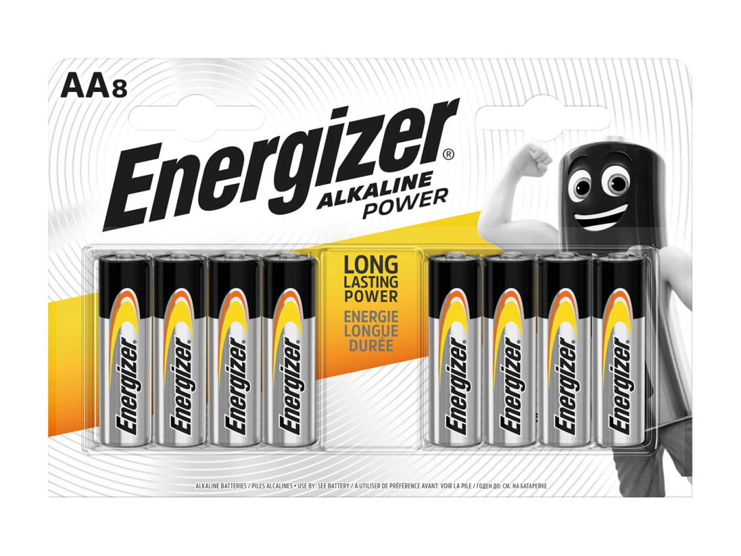 Energizer® Alkaline Power Batteries AA x 8 S9337 S9337
