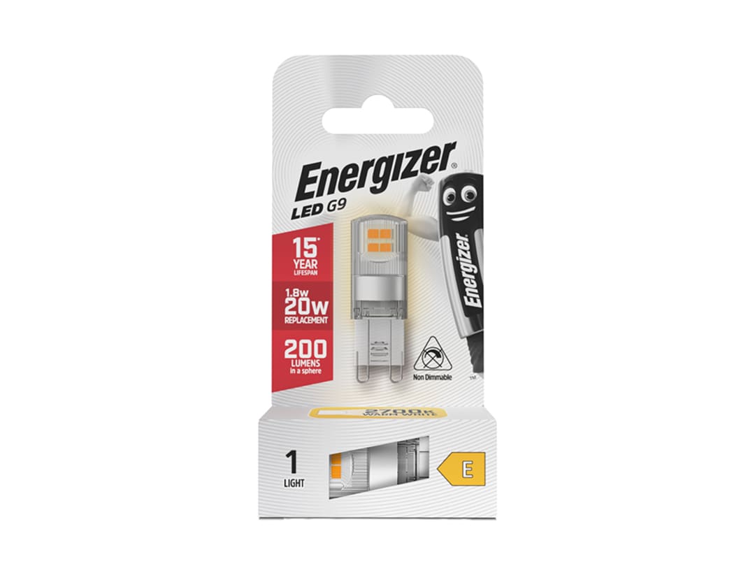Energizer® LED G9 200 Lumens 1.8W 2700K S18748 S18748