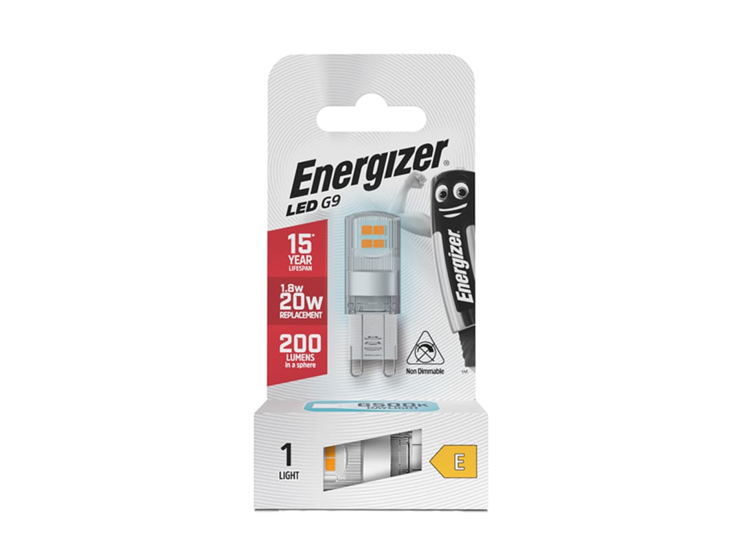 Energizer® LED G9 200 Lumens 1.8W 6500K S18749 S18749