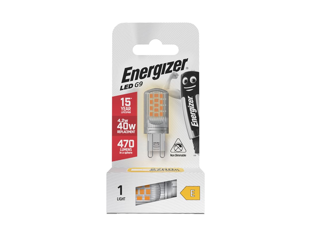 Energizer® LED G9 470 Lumens 4.2W 2700K S18750 S18750