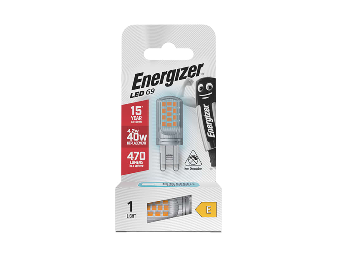 Energizer® LED G9 470 Lumens 4.2W 6500K S18752 S18752