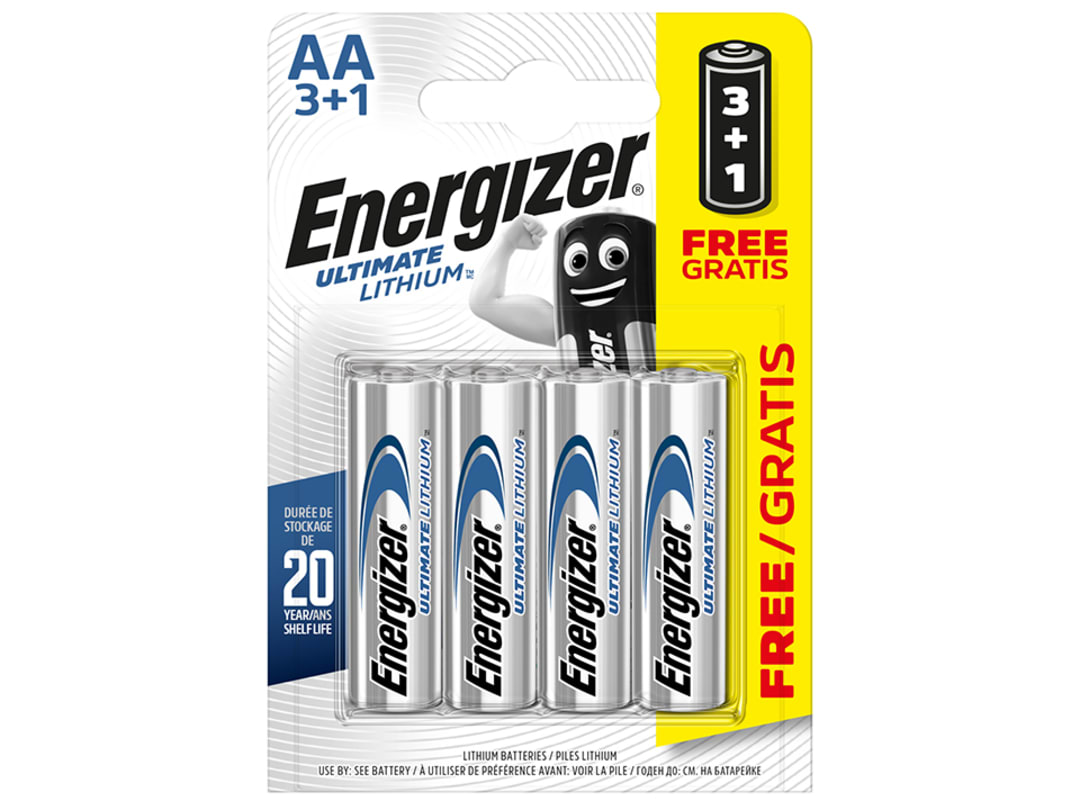 Energizer® Ultimate Lithium AA x 3 +1 FOC S5715 S5715