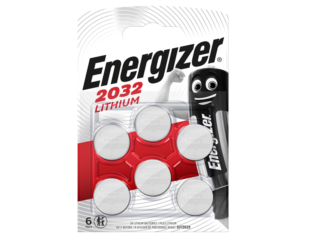 Energizer® CR2032 Lithium Coin Cell x 6 S9086 S9086