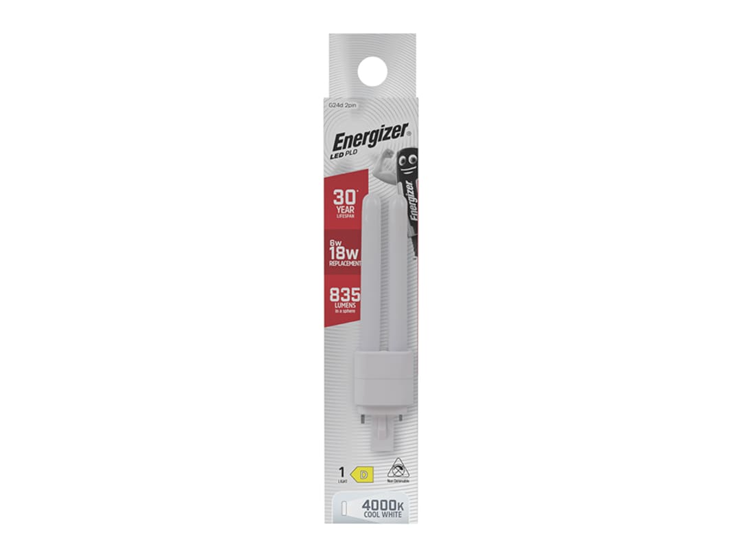 Energizer® LED PLD G24D 2Pin 6W 835L Cool White S30422 S30422