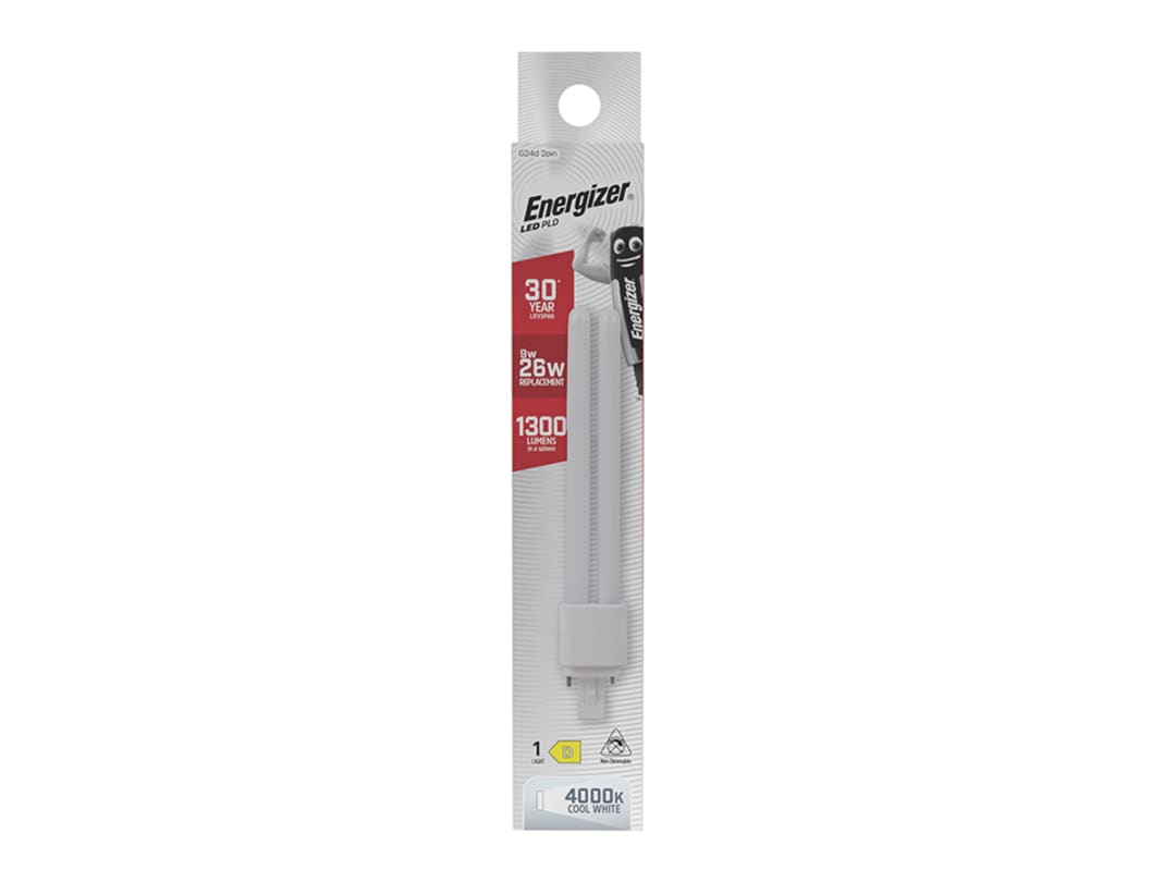 Energizer® LED PLD G24D 2Pin 9W 1300L Cool White S30423 S30423