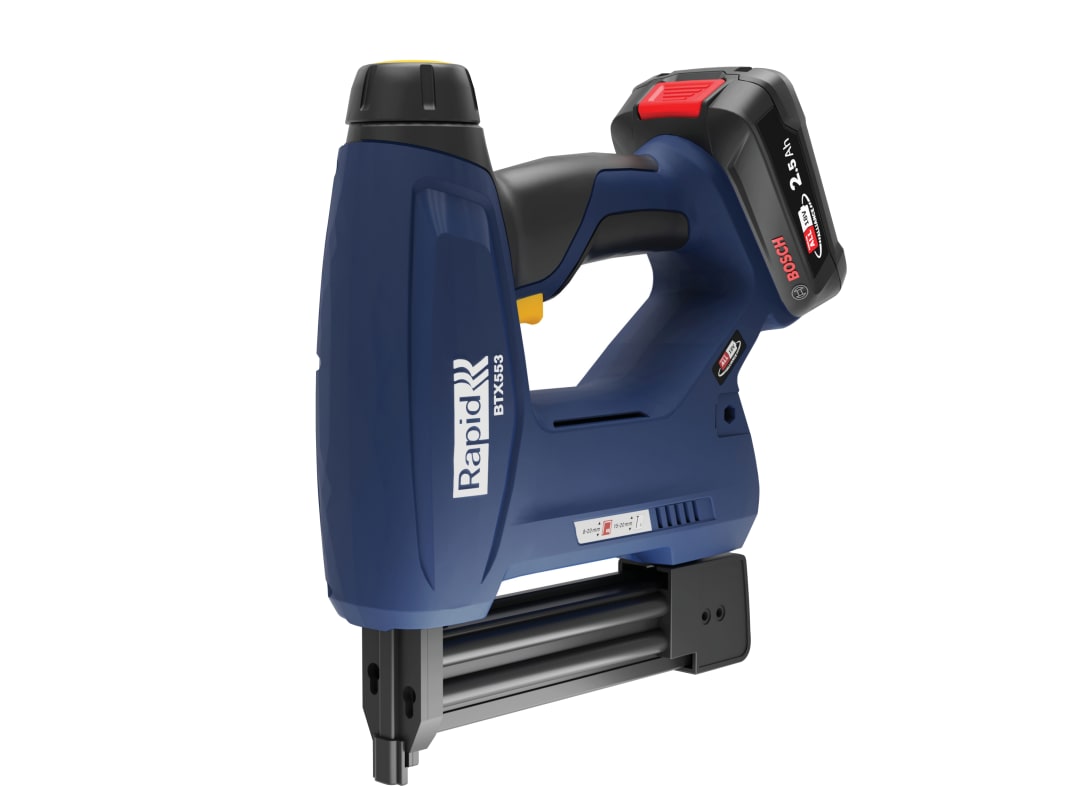 Rapid BTX553 Battery-Powered Staple Gun P4A 18V 1 x 2.5Ah P4A Battery 5001507