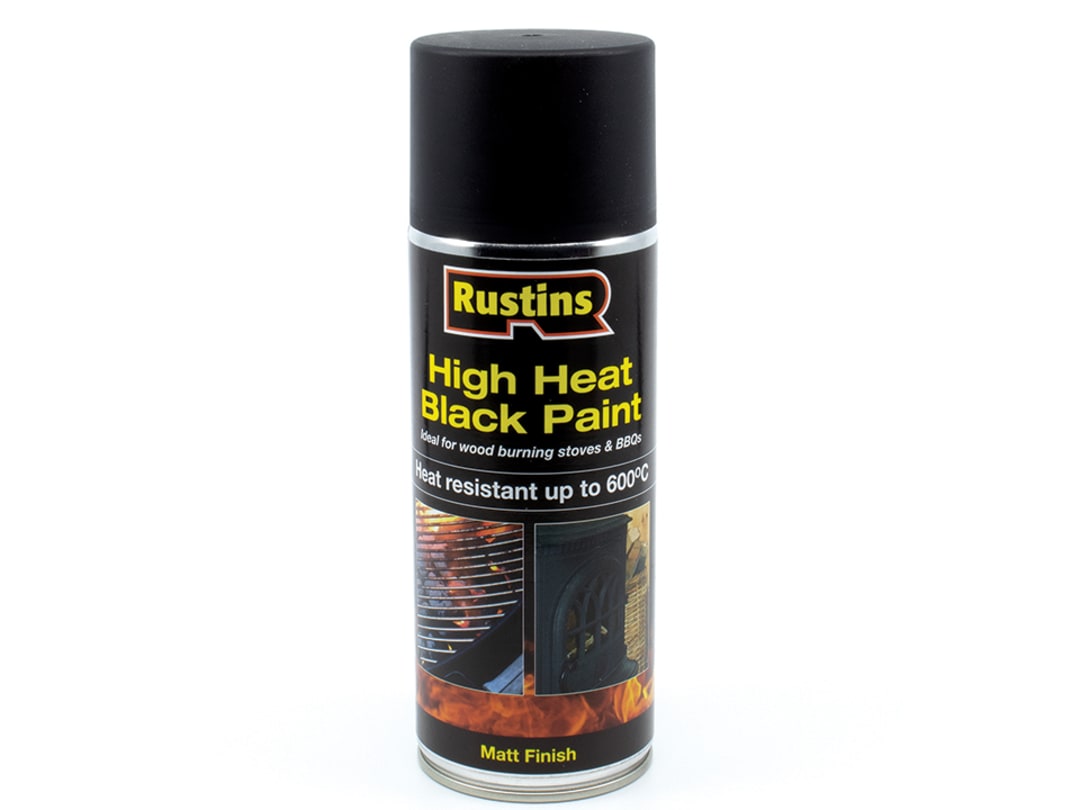 Rustins High Heat Aerosol 400ml Black HRBL400