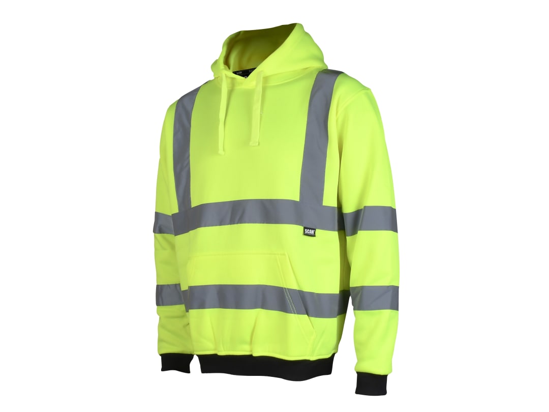 Scan Hi-Vis Hoodie Yellow - XL SCAHVHDYXL