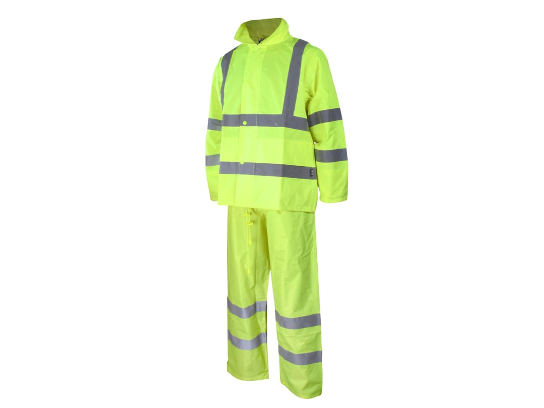 Scan Hi-Vis Rain Suit Yellow - L BX230