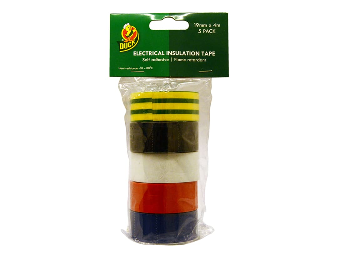 Shurtape Electrical Tape Multipack x 5 19mm x 4m 260197 260197