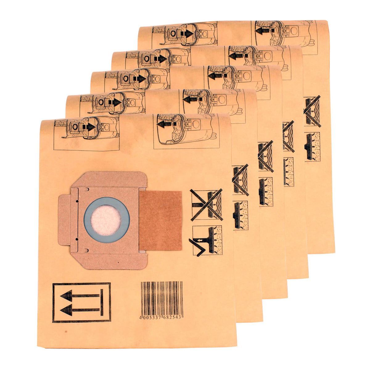 Makita P-70194 Paper Dust Bags For VC3012M Pack of 5 P-70194