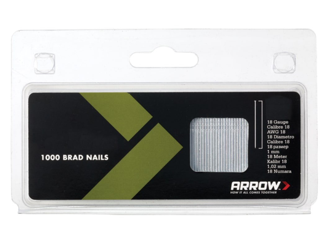 Arrow BN1824 Brad Nails 38mm 18g (Pack 1000) ABN1824