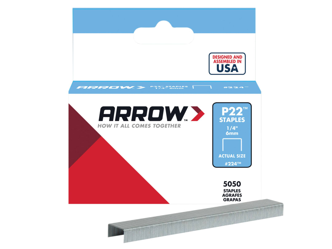 Arrow P22 Staples 6mm (1/4in) (Box 5050) A224