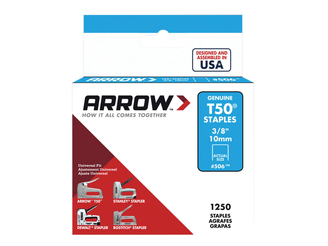 Arrow T-50 Staples 3/8in x 1250 A50624 A50624