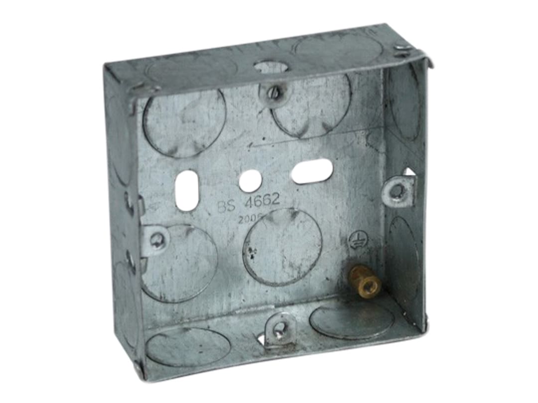 Axiom Electrical Metal Socket Box 25mm (Pack 10) MB125