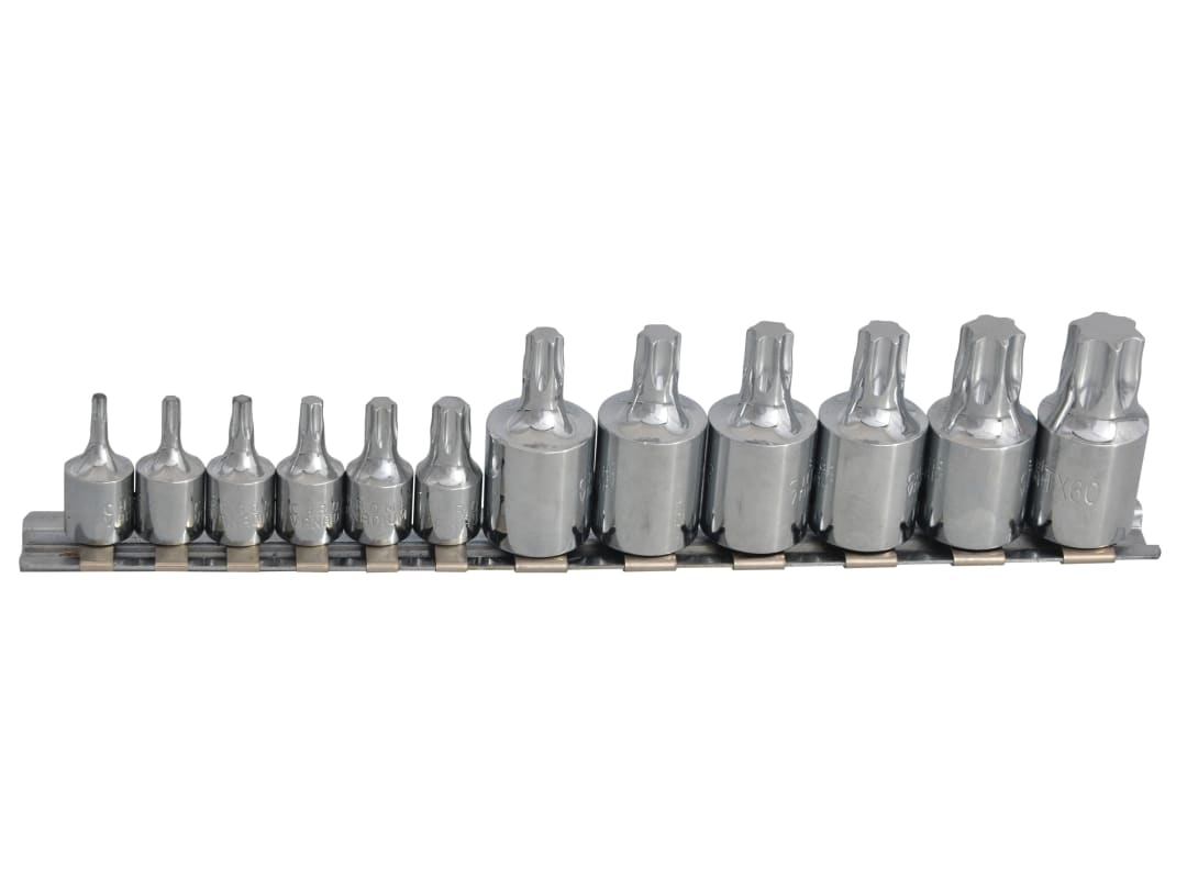 BlueSpot Tools Mixed Drive TORX Socket Set, 12 Piece 01551