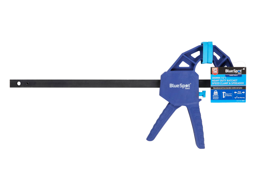 BlueSpot Tools Heavy-Duty Ratchet Speed Clamp & Spreader 300mm (12in) 10033