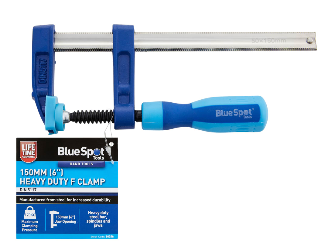 BlueSpot Tools Heavy-Duty F-Clamp 50 x 150mm 10036