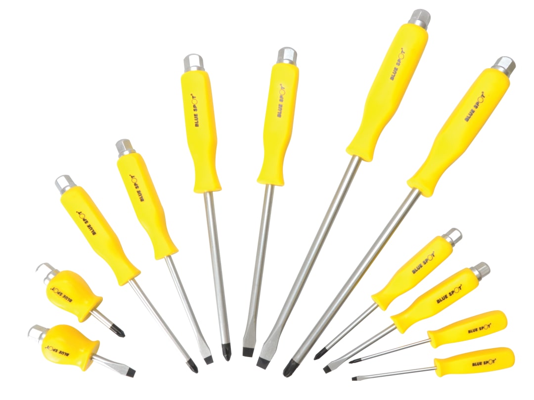BlueSpot Tools Hex Drive Screwdriver Set,12 Piece 12058