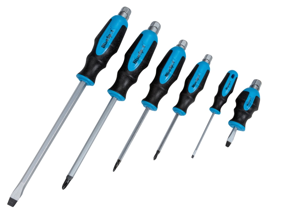 BlueSpot Tools Hex Bolster Screwdriver Set, 6 Piece 12068