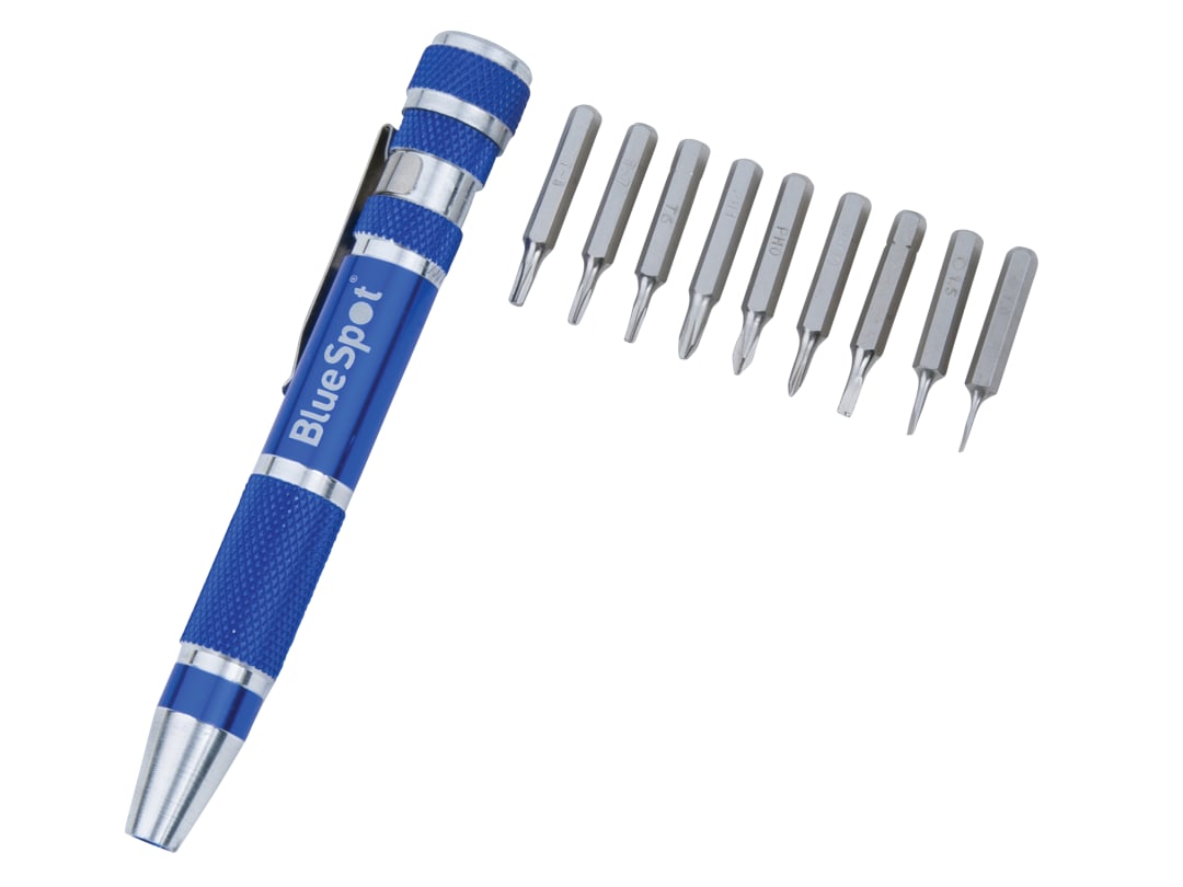 BlueSpot Tools 9-in-1 Screwdriver Bit Set 12610