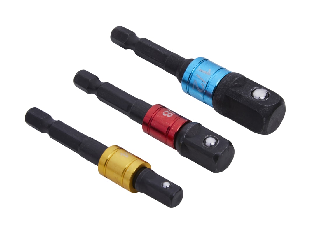 BlueSpot Tools Colour-Coded Impact Socket Adaptor Set, 3 Piece 14113