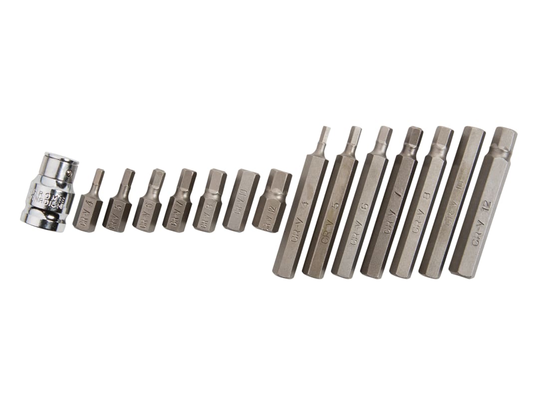 BlueSpot Tools Hex Bit Set, 15 Piece 1513