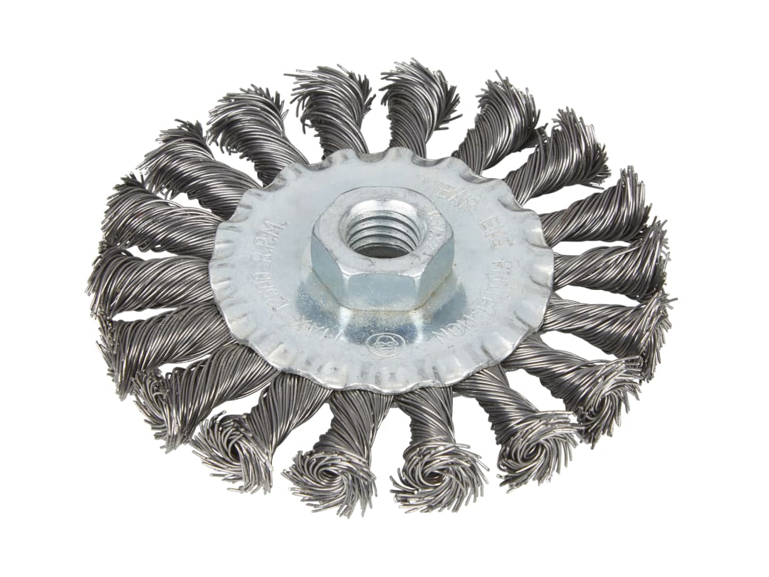 BlueSpot Tools Flat Twist Knot Wire Wheel 100mm M14 X 2 19217