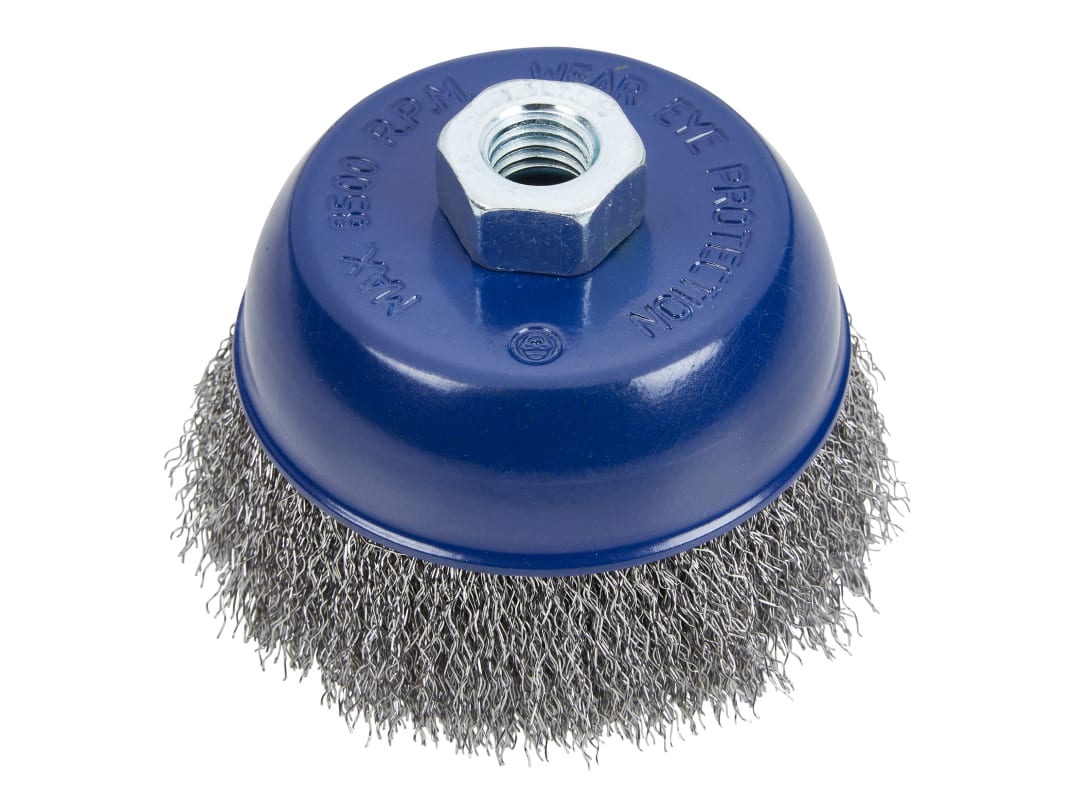 BlueSpot Tools Steel Wire Cup Brush 100mm M14 X 2 19218