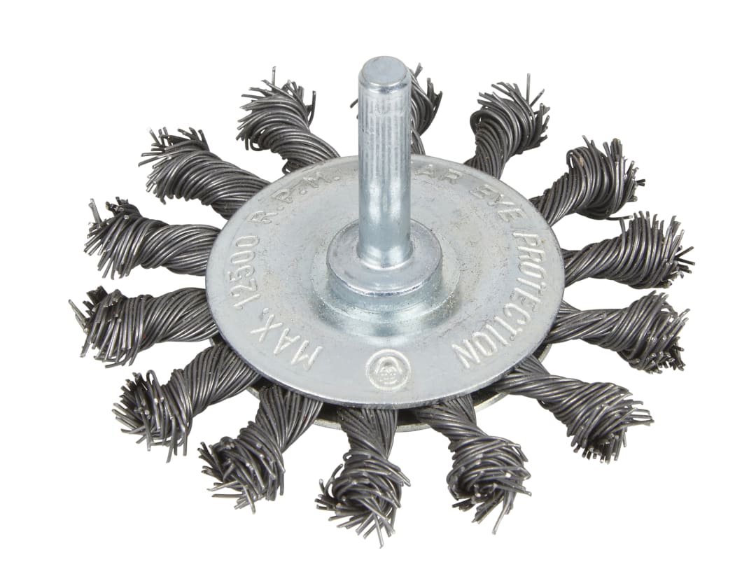 BlueSpot Tools Flat Twist Knot Wire Wheel 75mm 19223