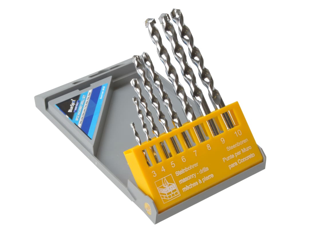 BlueSpot Tools Masonry Drill Set, 8 Piece 20123