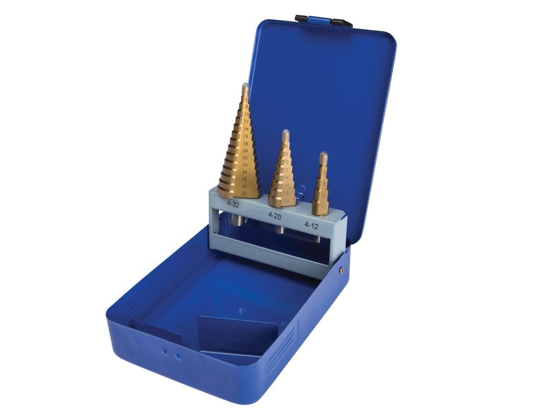 BlueSpot Tools Step Drill Set 4-32mm 3 Piece 20504