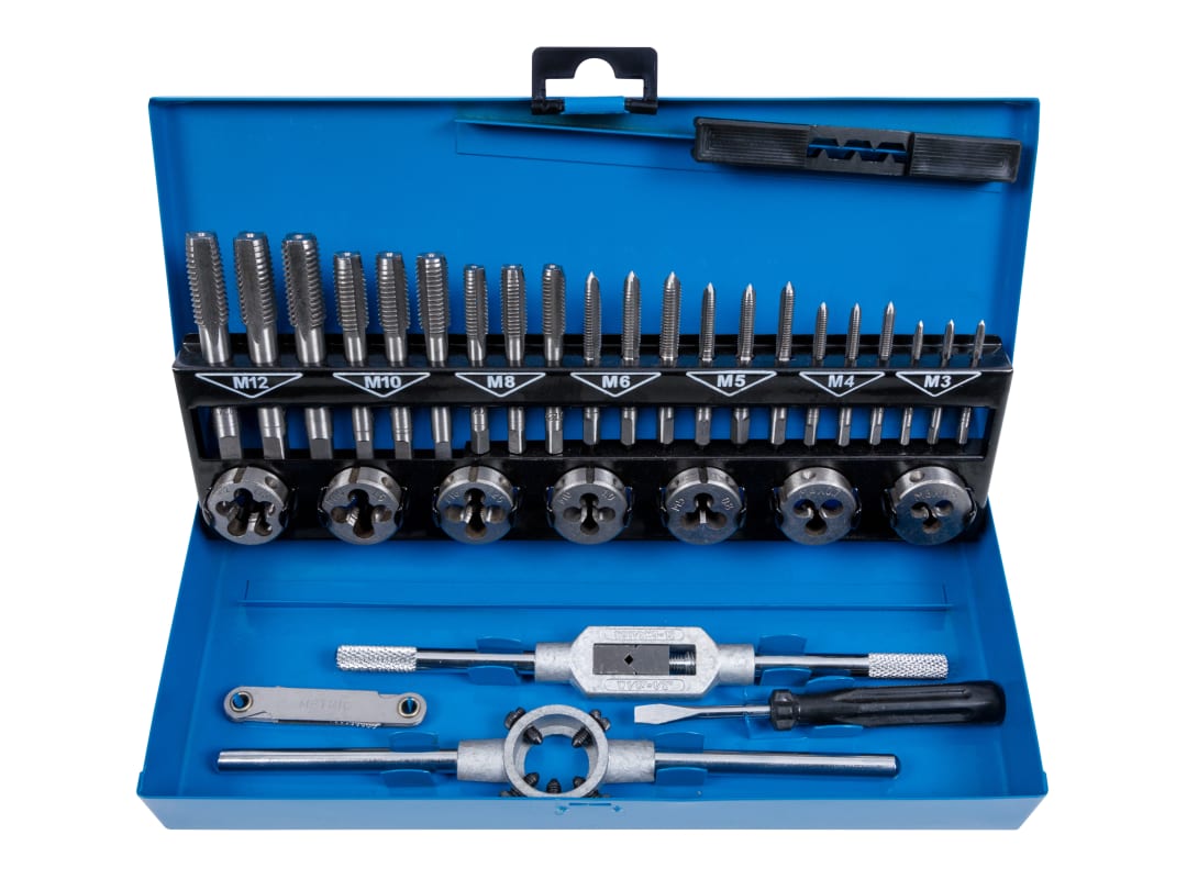BlueSpot Tools Metric Tap and Die Set, 32 Piece 22301