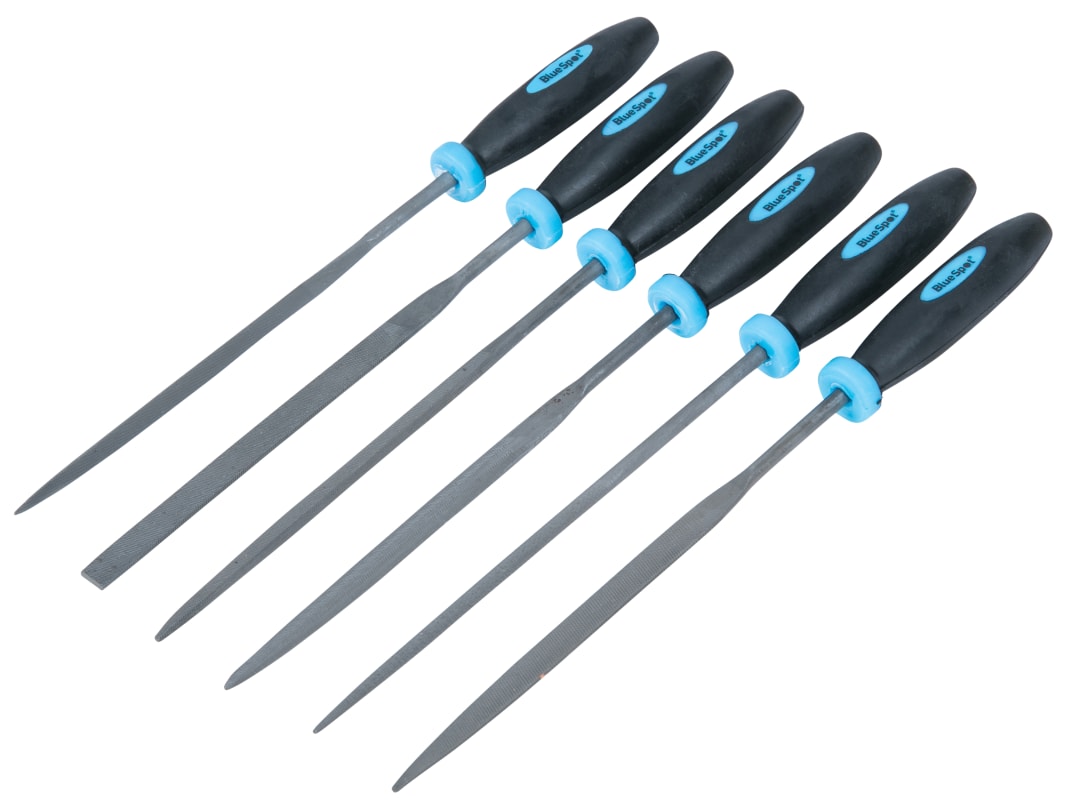 BlueSpot Tools Mini File Set with Pouch 6 Piece 22652