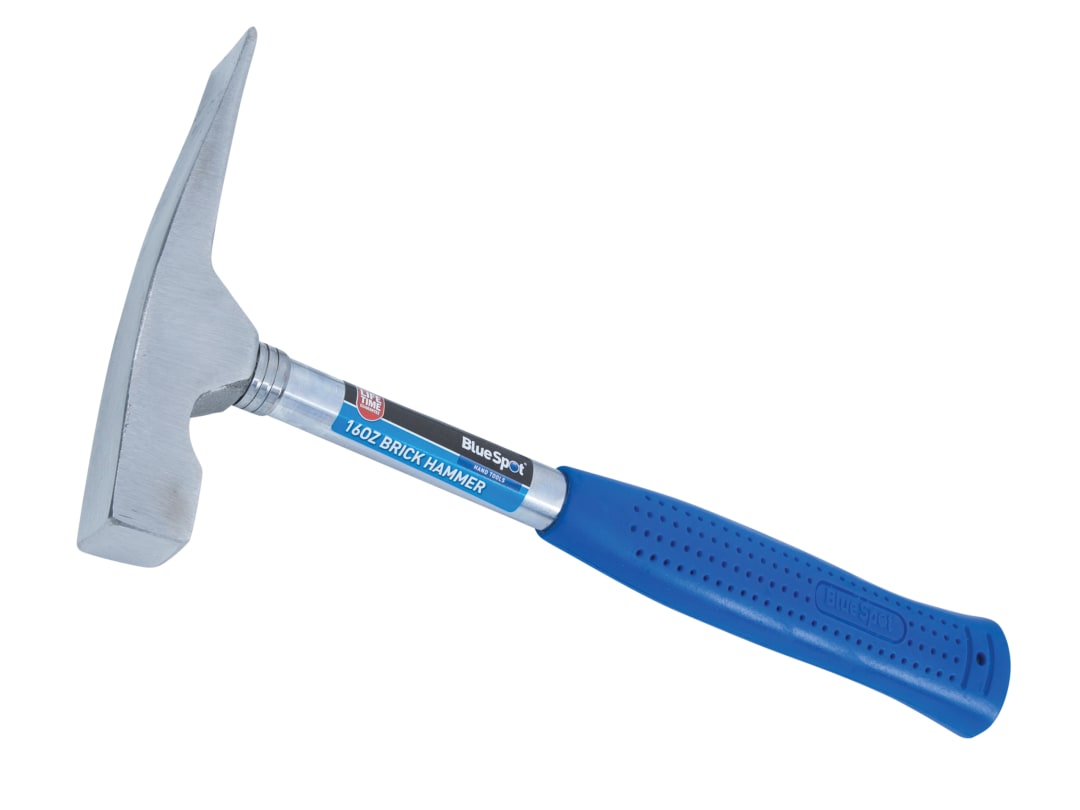 BlueSpot Tools Steel Shafted Brick Hammer 450g (16oz) 26565