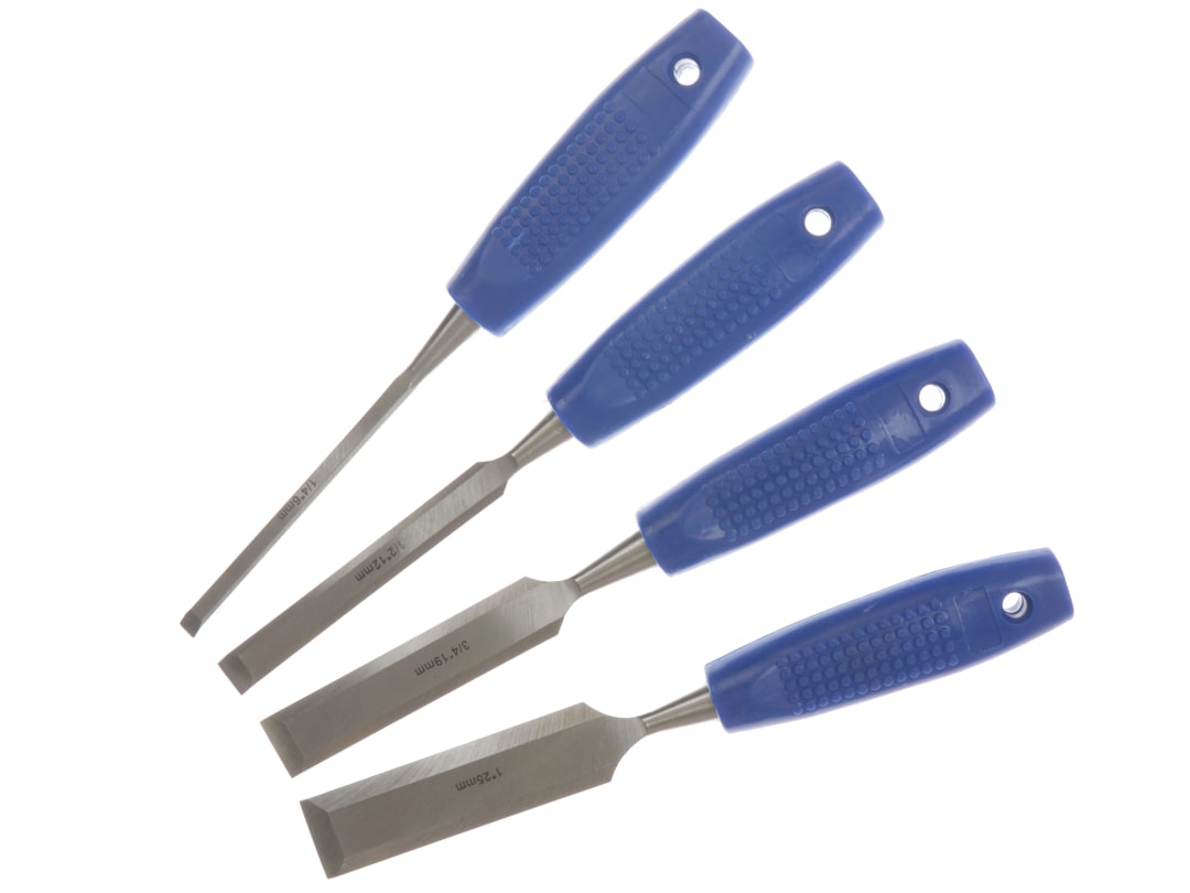BlueSpot Tools Wood Chisel Set, 4 Piece 28124