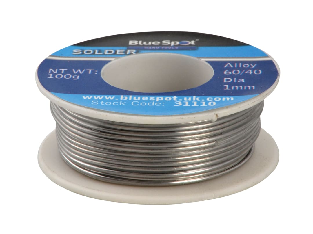 BlueSpot Tools Flux Covered Solder 100g 60/40 31110