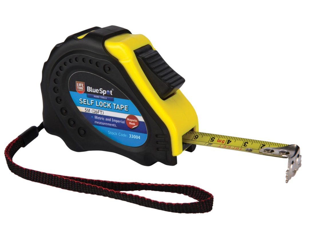 BlueSpot Tools Easy Read Magnetic Pocket Tape 5m/16ft (Width 17mm) 33004