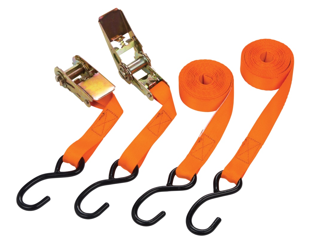 BlueSpot Tools Ratchet Tie-Down Set 25mm x 4.5m 45407