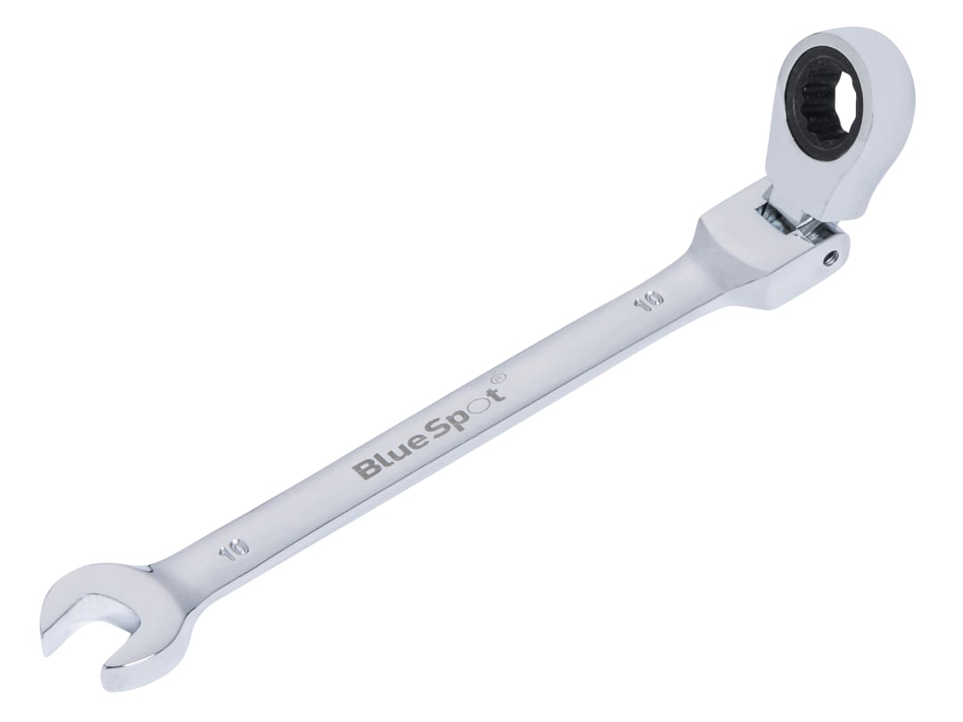 BlueSpot Tools 180° Flexible Head Ratchet Spanner 10mm 5102