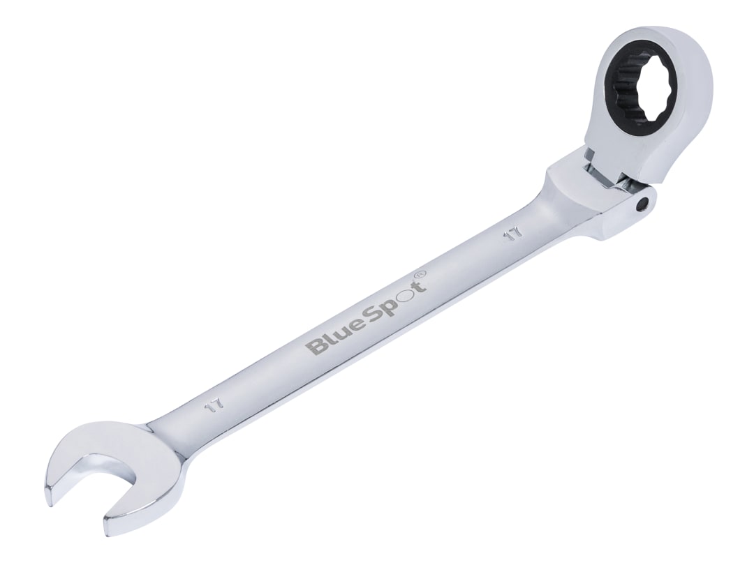 BlueSpot Tools 180° Flexible Head Ratchet Spanner 17mm 5113