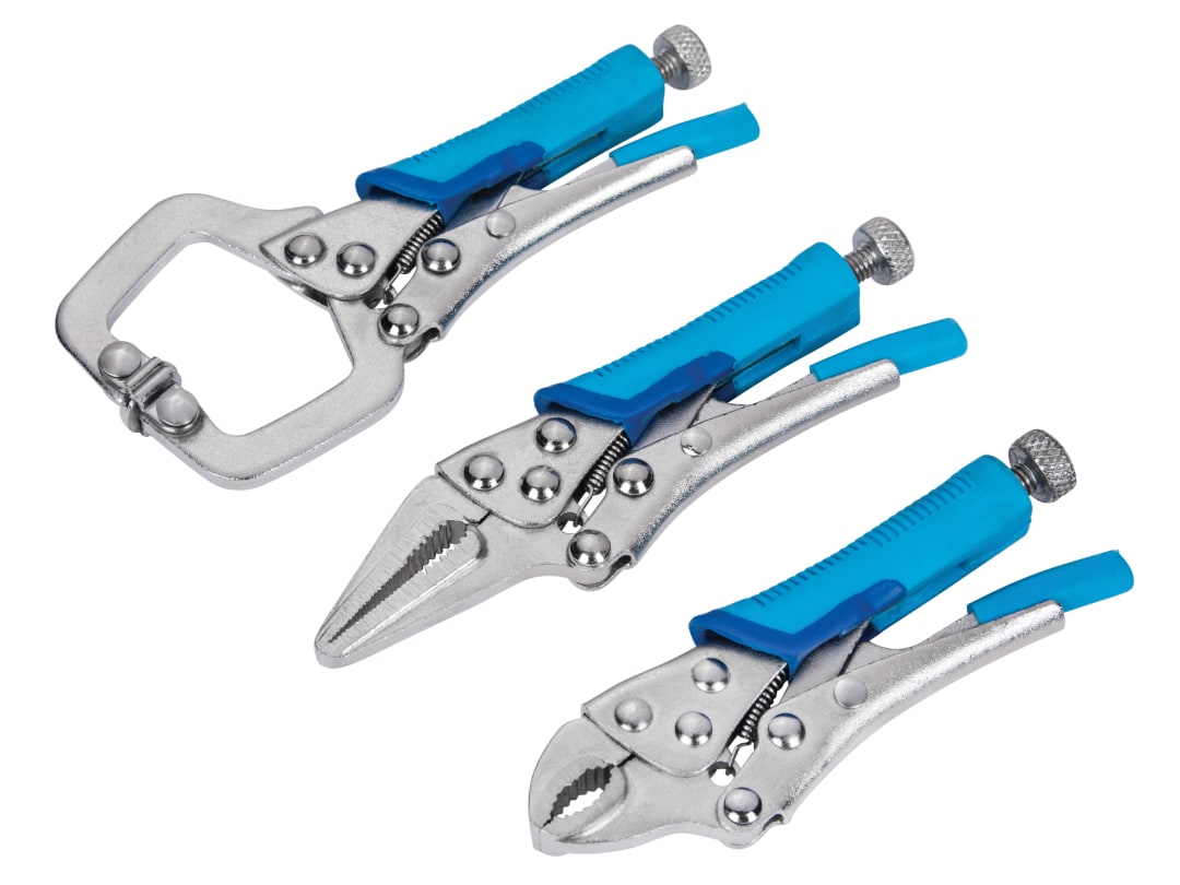 BlueSpot Tools Mini Locking Pliers Set, 3 Piece 6528